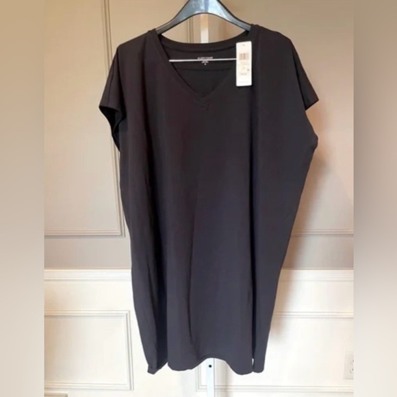 NWT Eileen Fisher v neck boxy dress in organic cotton size 3X - Picture 1 of 6